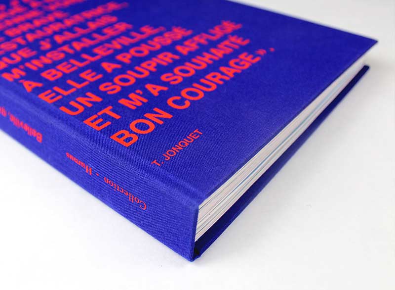 Book with a screen-printed cover by Atelier Fwells