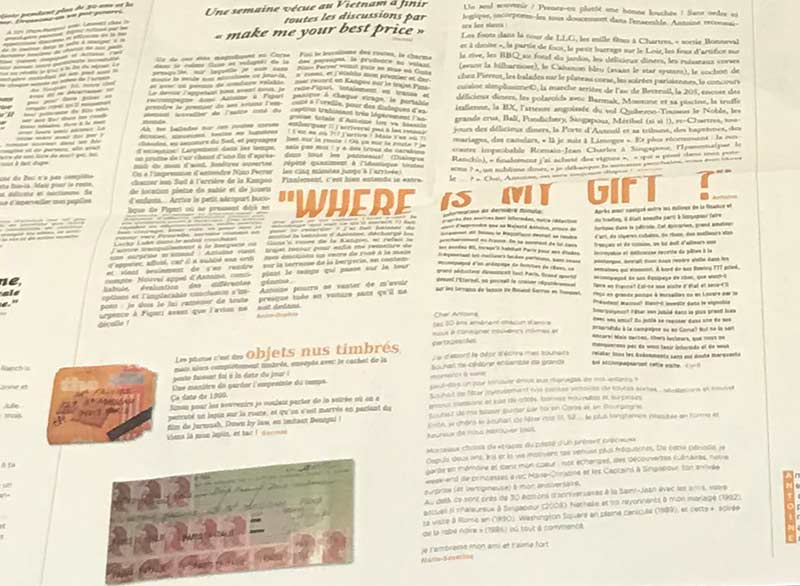 Large-format printed poster