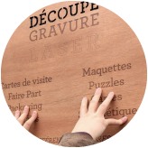 Laser-engraved wooden panel